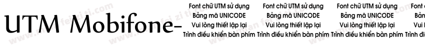 UTM Mobifone字体转换